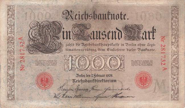 1000 Mark 1908 MA ro.36